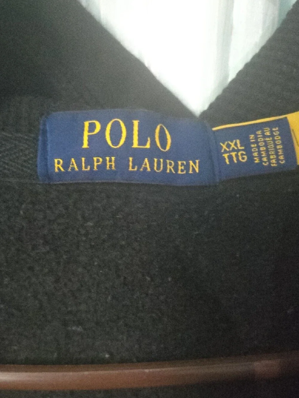 Polo by Ralph Lauren Black Zip-Up Hoodie with Red Pony